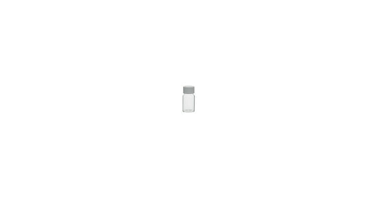 Fiole filetée transparente en verre (10ml) avec couvercle